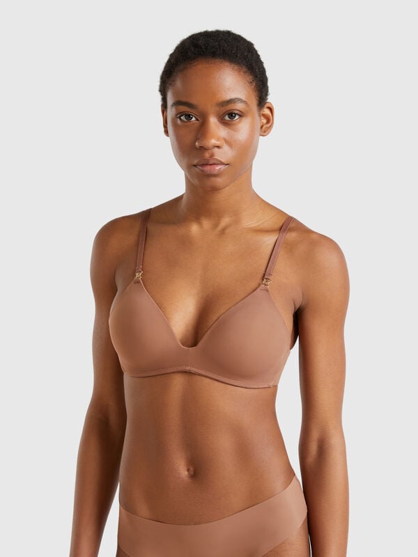 Sujetador triangular con relleno Mujer