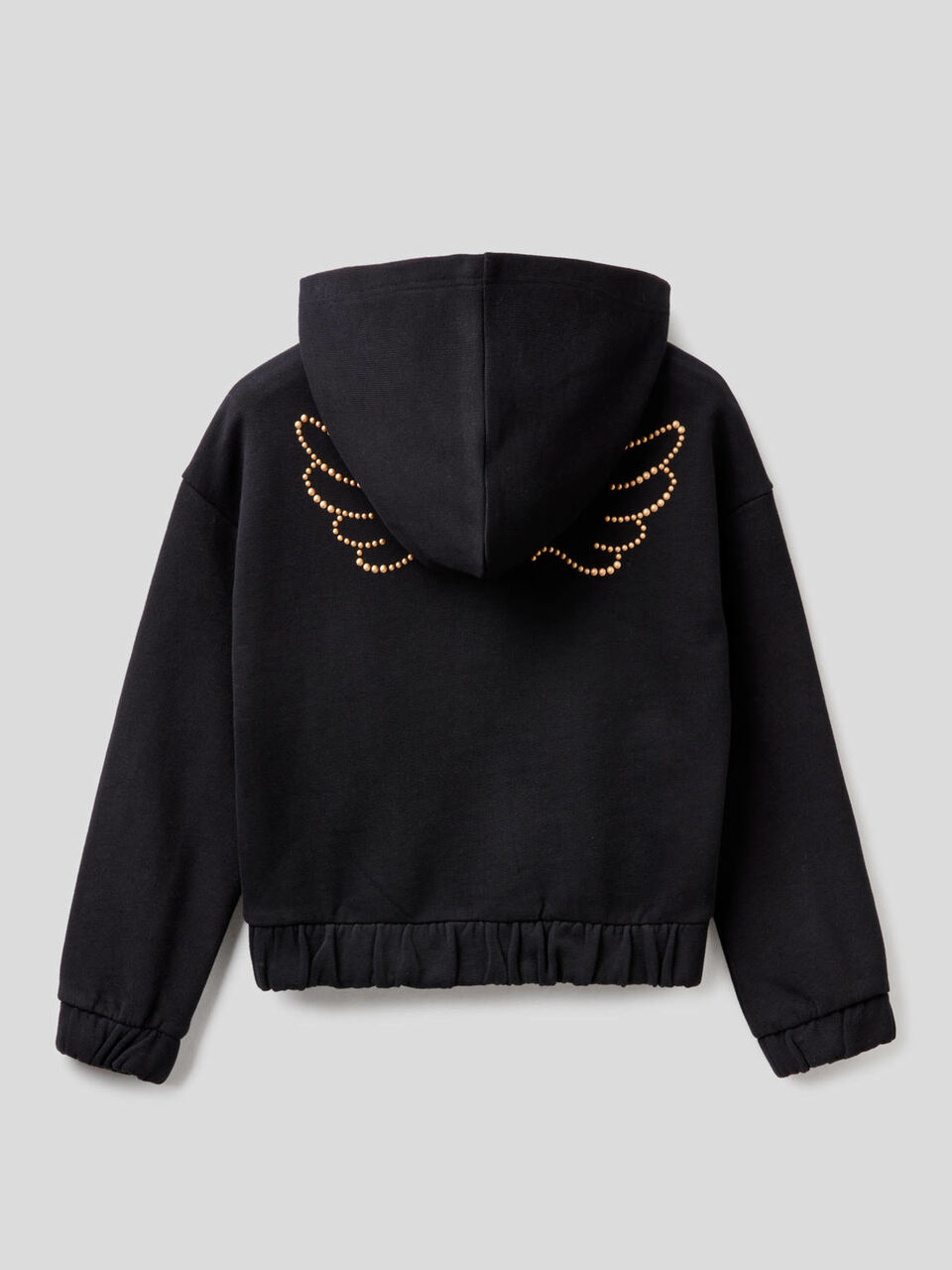Sudadera cropped con tachuelas image number 2