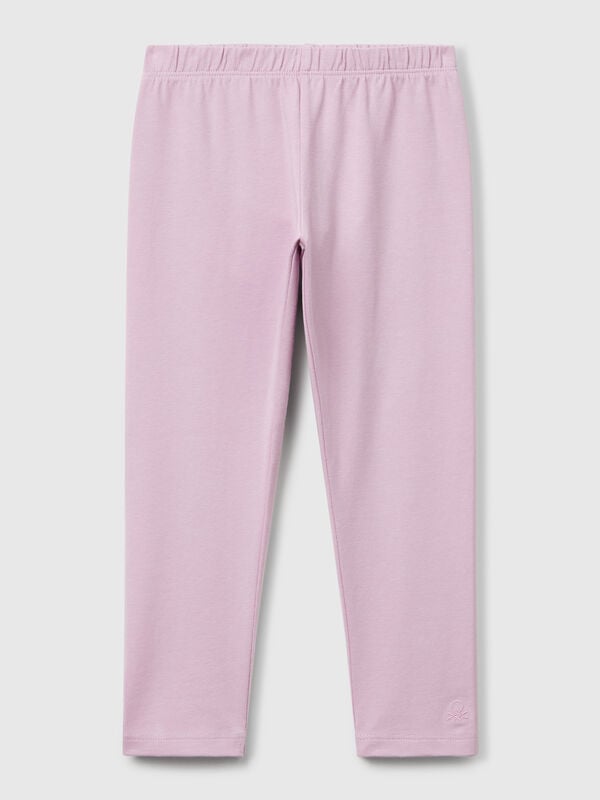Leggings de algodón elástico Niña