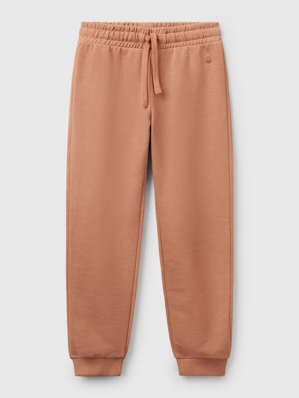 Pantalón de felpa con logotipo Niña