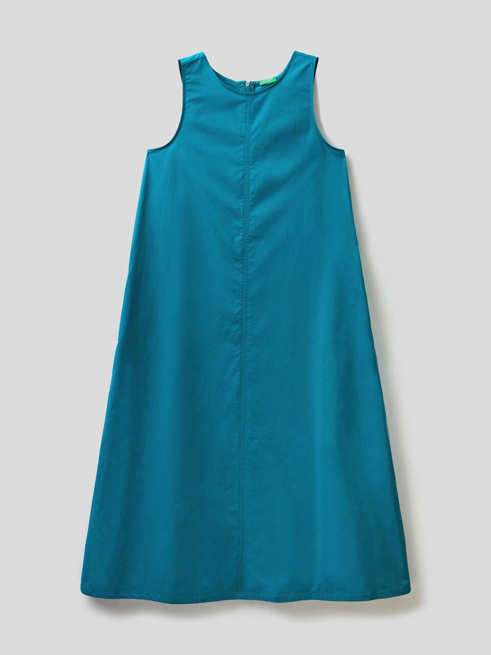 Vestido largo sin mangas de 100% algodón image number 1