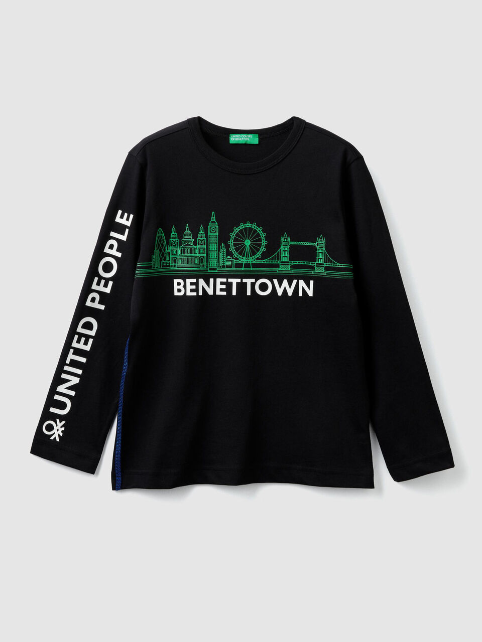 Camiseta con estampado "Benettown" image number 1