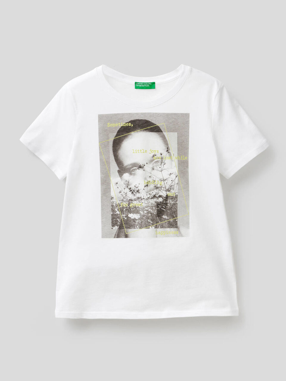 Camiseta de 100% algodón con maxiestampado image number 1