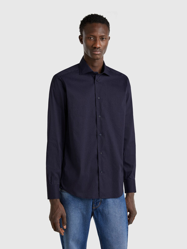 Camisa estampada slim fit Hombre