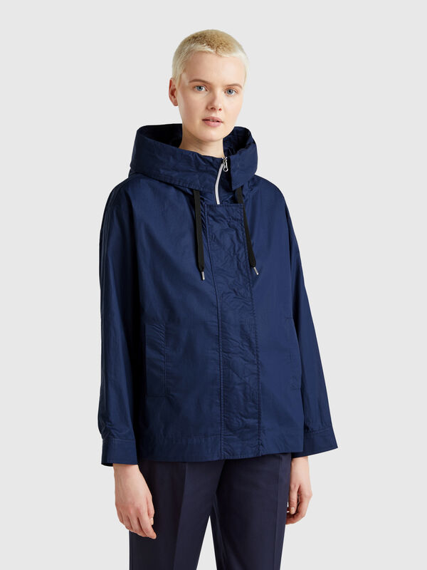 Chaqueta overfit de nailon Mujer