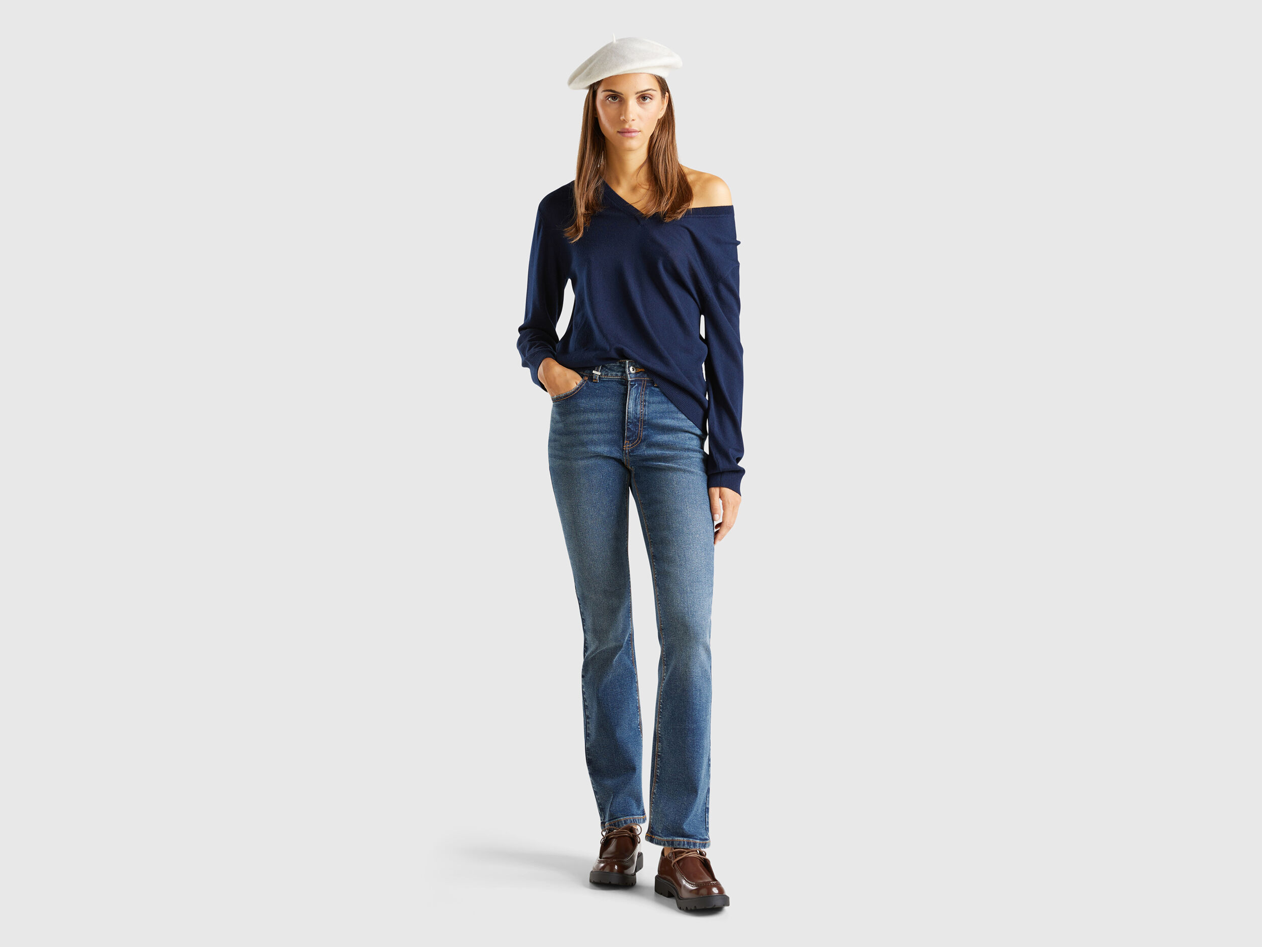 Vaqueros Boot Cut Mujer Nueva Coleccion 2024 Benetton