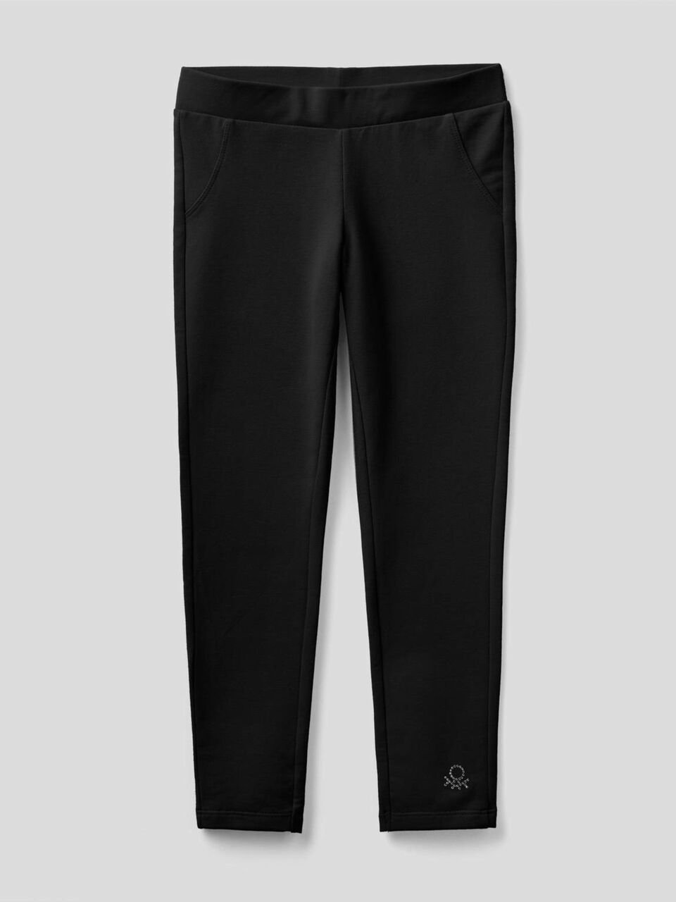 Leggings de felpa con logotipo image number 1