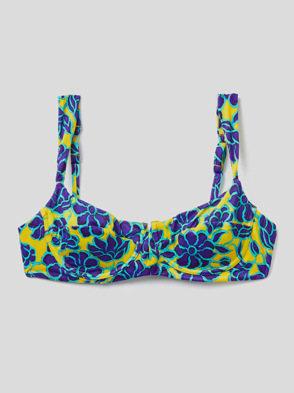 Sujetador de bikini con estampado floral image number 1