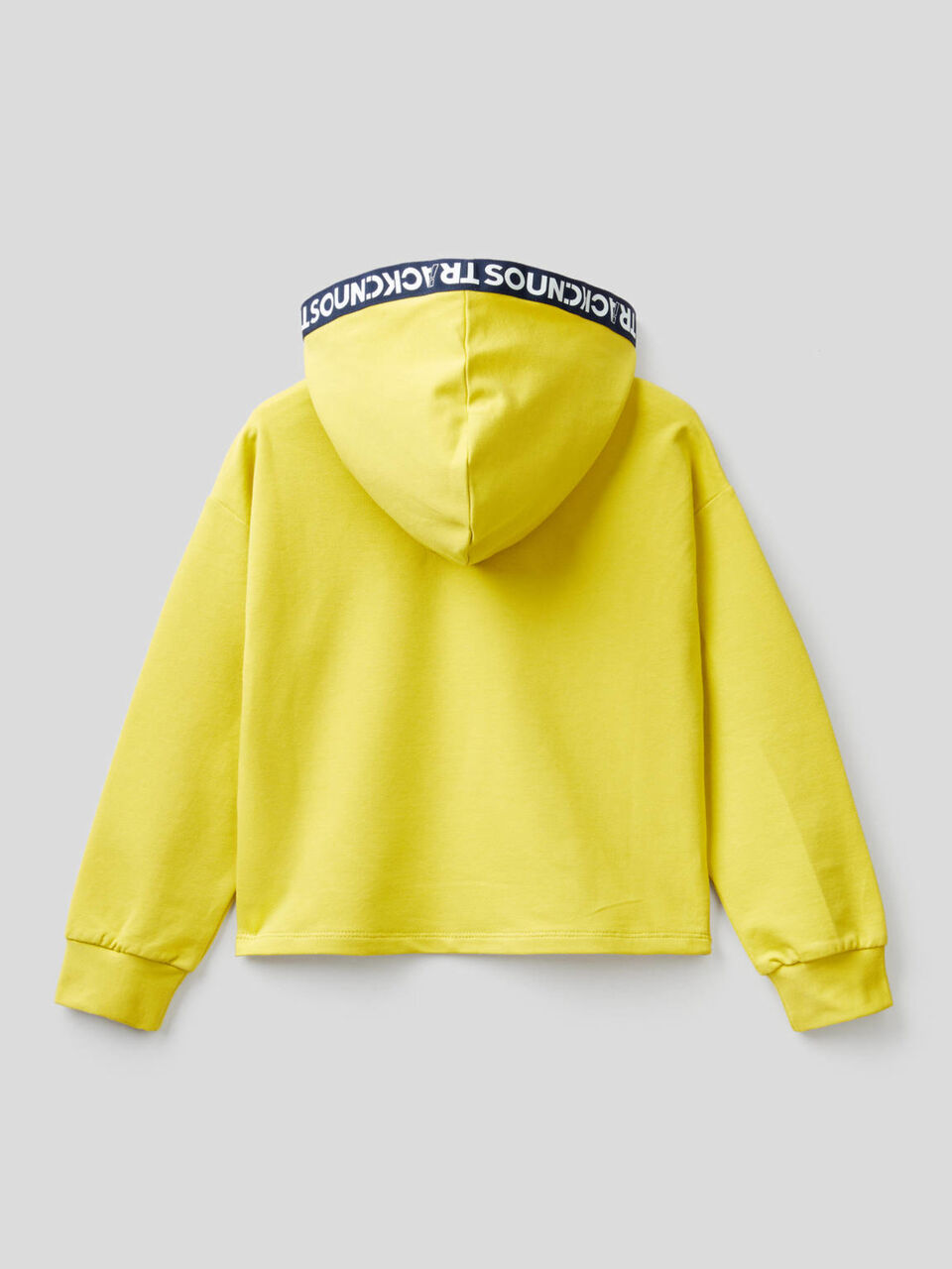 Sudadera cropped de algodón orgánico elástico image number 2