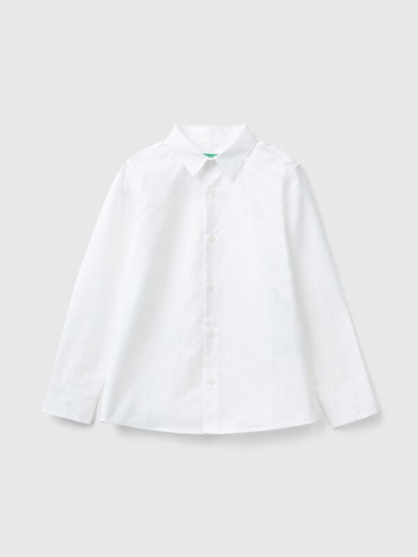 Camisa clásica de puro algodón. Niño