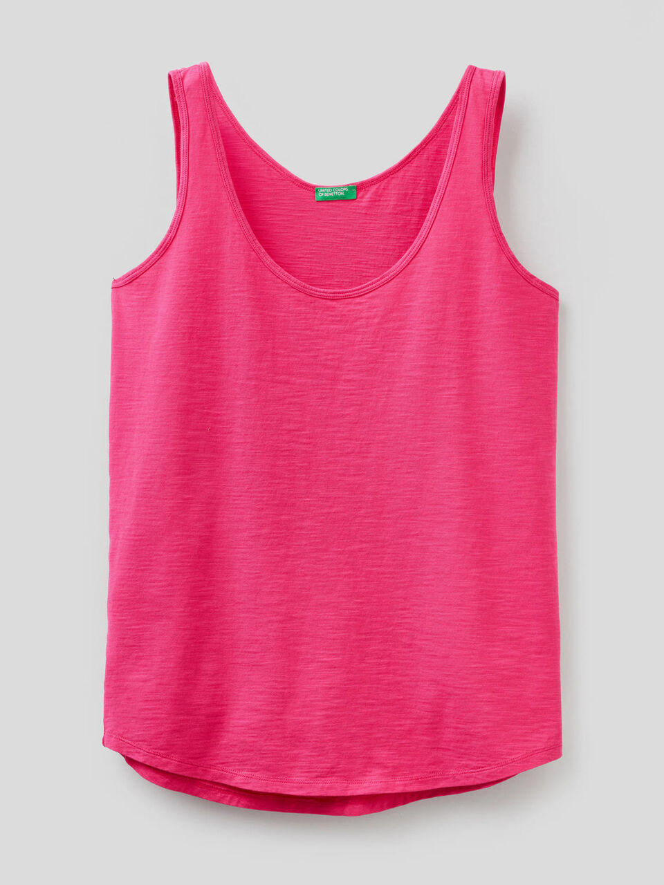 Camiseta de tirantes de 100 % algodón con bajo redondeado image number 1
