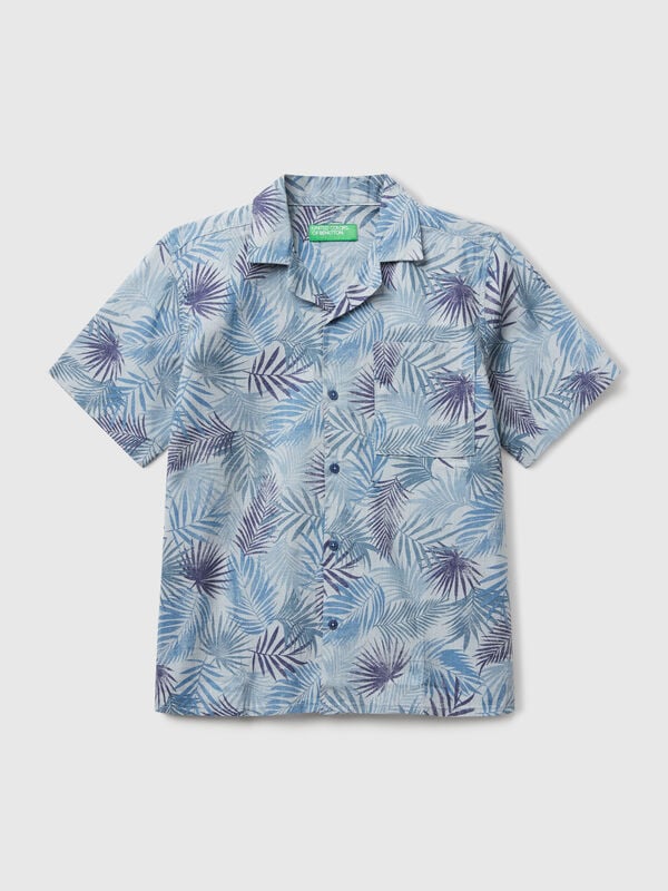 Camisa estampado tropical Niño