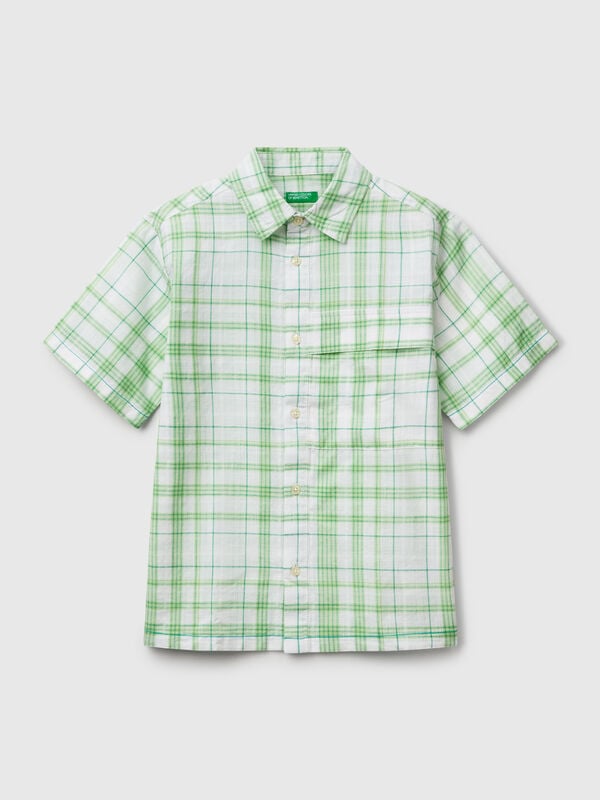Camisa oversize cuadros Niño