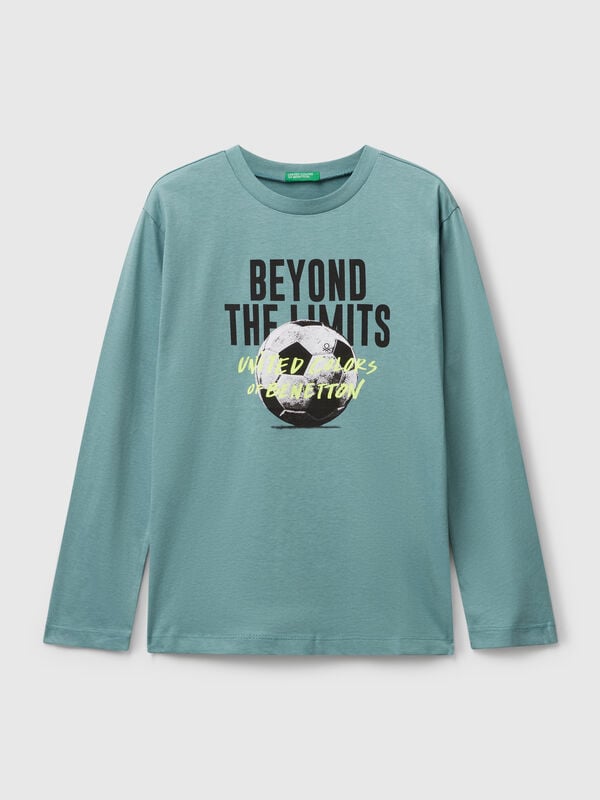 Camiseta de algodón con estampado Niño