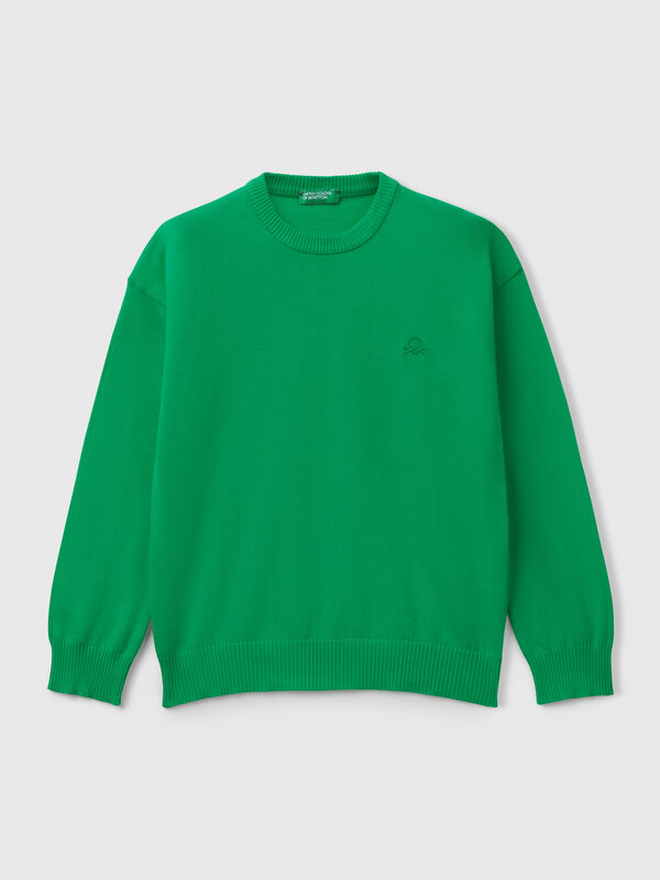 Jersey de algodón puro con logotipo Niño