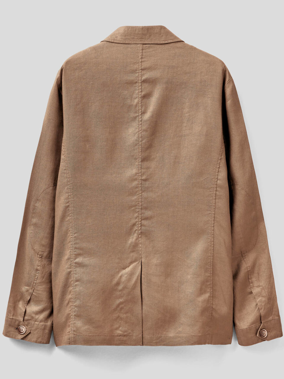 Chaqueta de 100% lino con bolsillos image number null