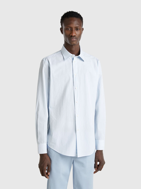 Camisa de rayas de algodón  Hombre