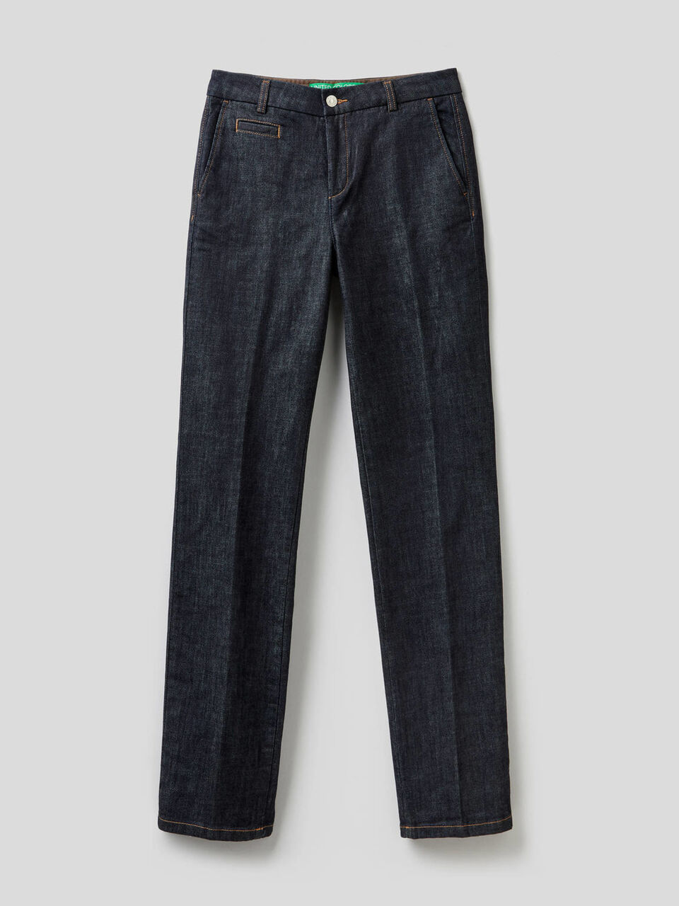 Pantalones chinos de denim elástico image number 1