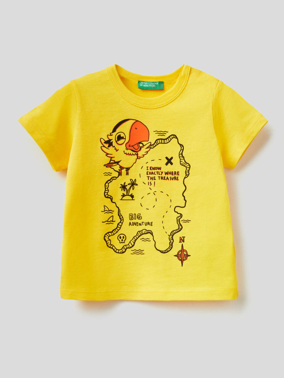 Camiseta de 100% algodón con maxiestampado image number 1