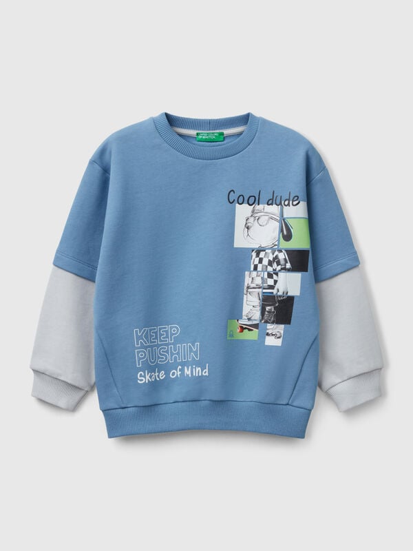 Sudadera con doble manga Niño