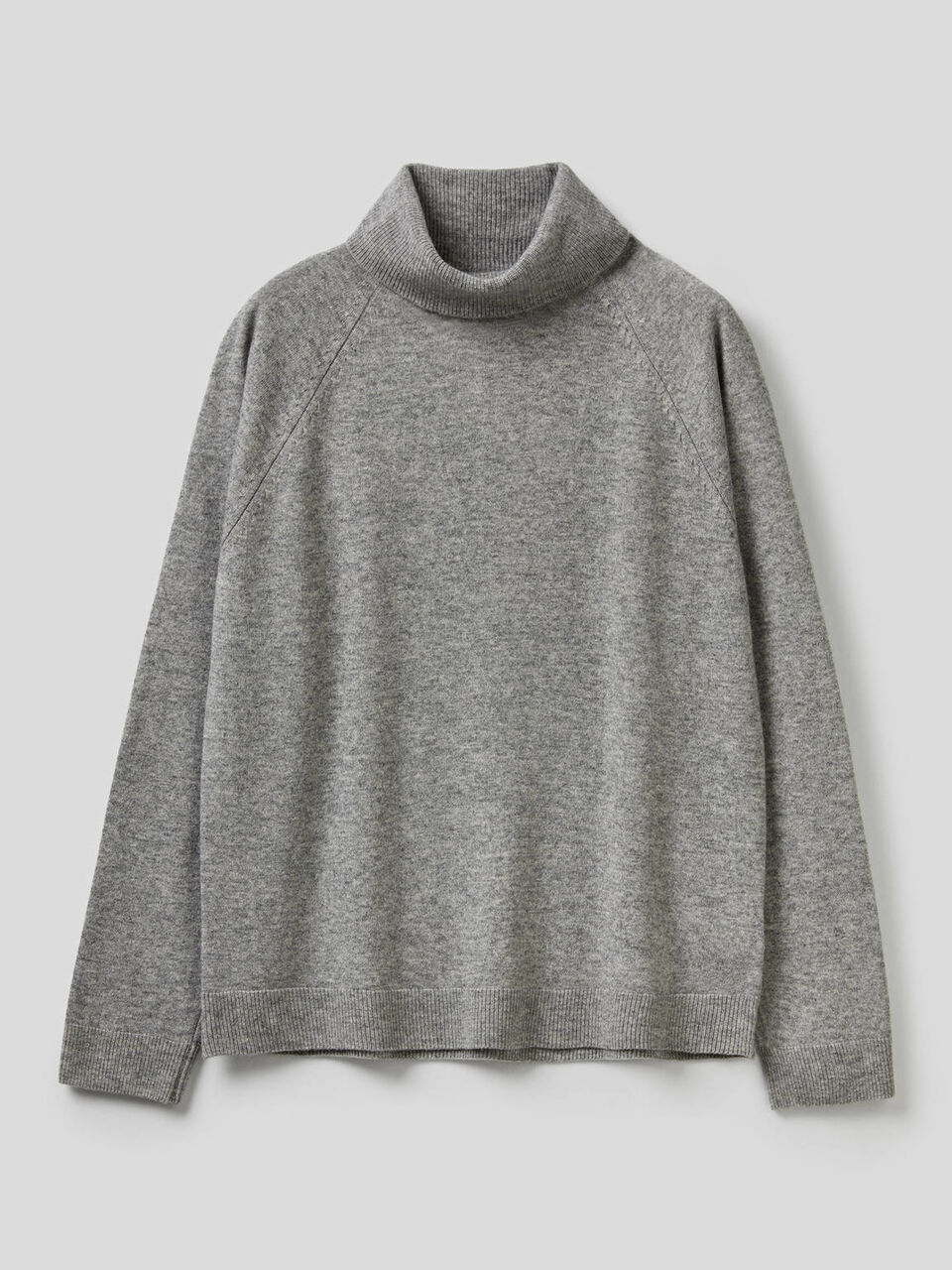 Jersey de cuello alto en mezcla de lana y cachemir image number 1