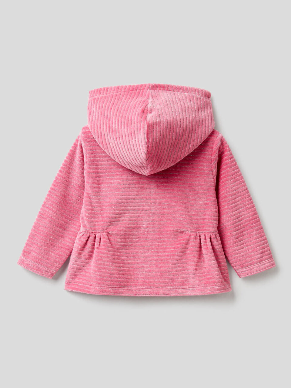 Sudadera de chenilla con cremallera y capucha image number 2
