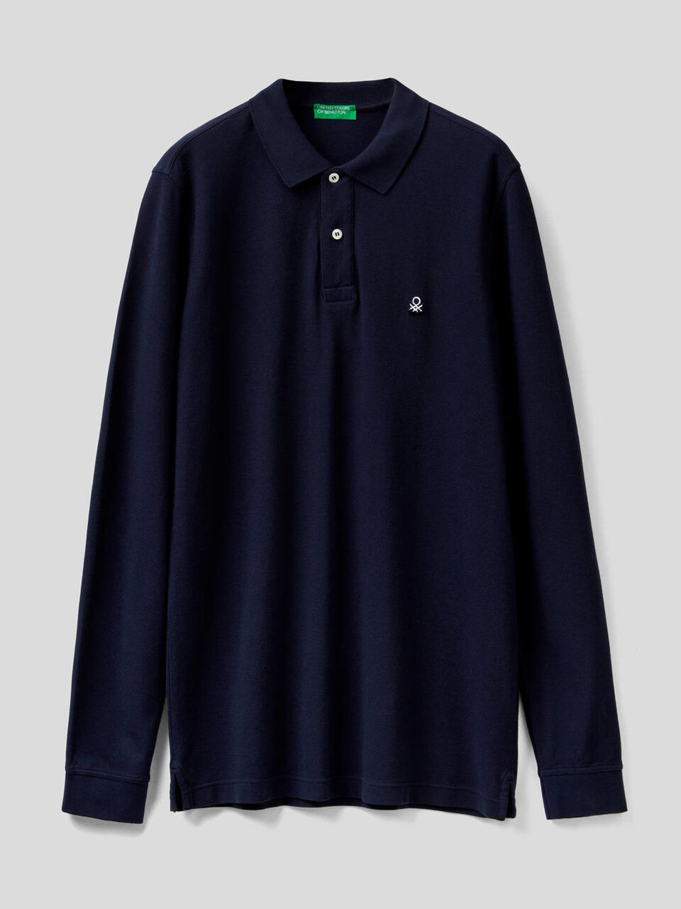 Polo de manga larga de 100 % algodón image number 1