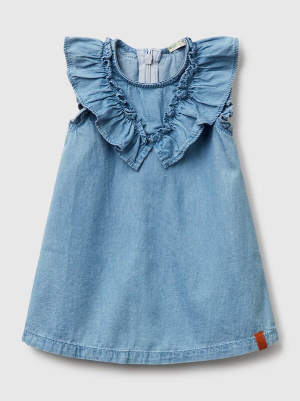 Vestido cambray con volantes Recién nacidos