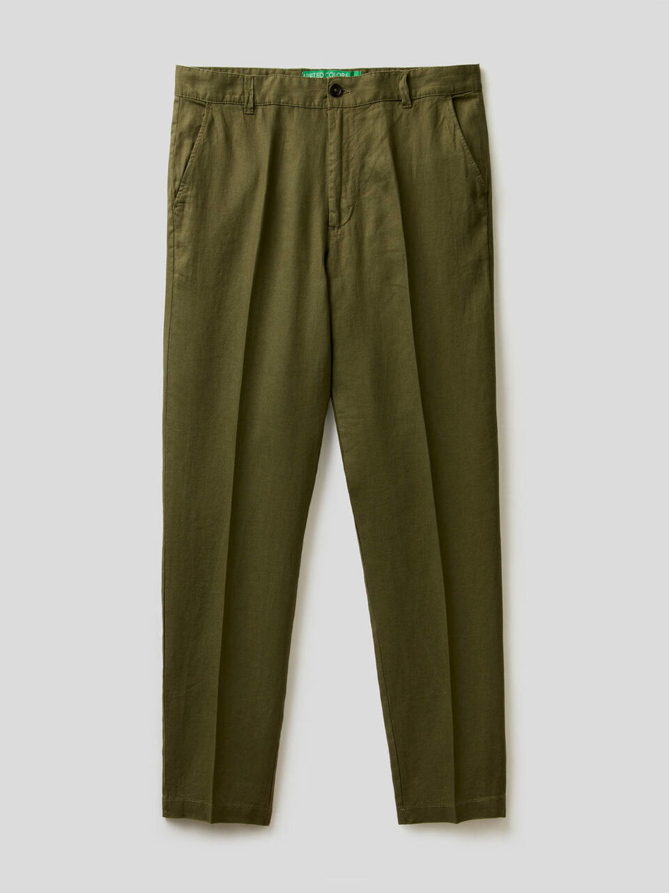 Pantalones chinos de puro lino image number null