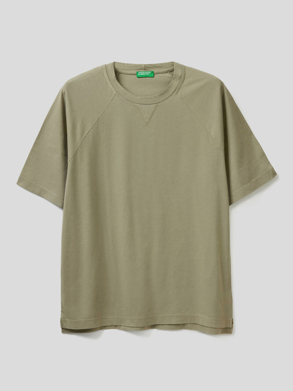 Camiseta de 100 % algodón con manga raglán image number 1