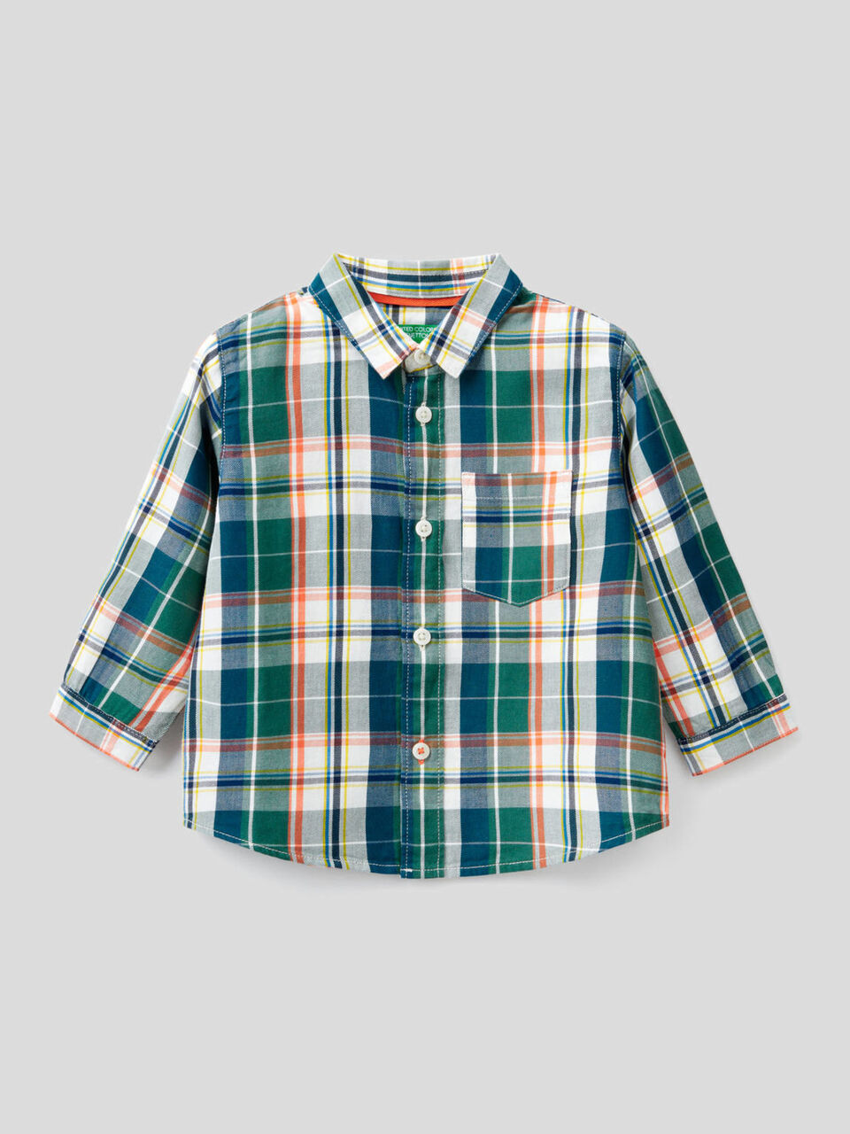 Camisa de cuadros de 100 % algodón image number 1