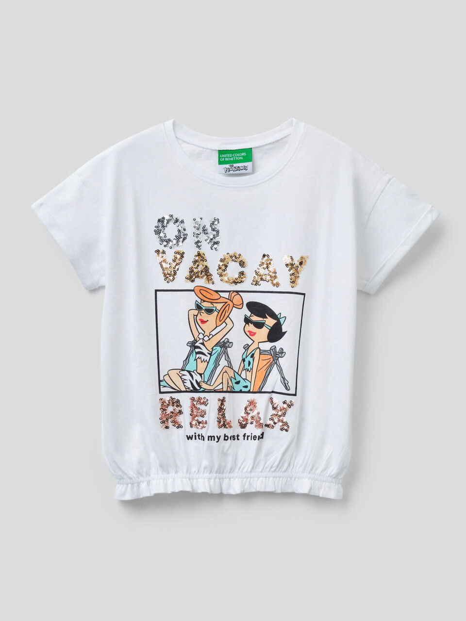 Camiseta cropped de los Picapiedra image number 1