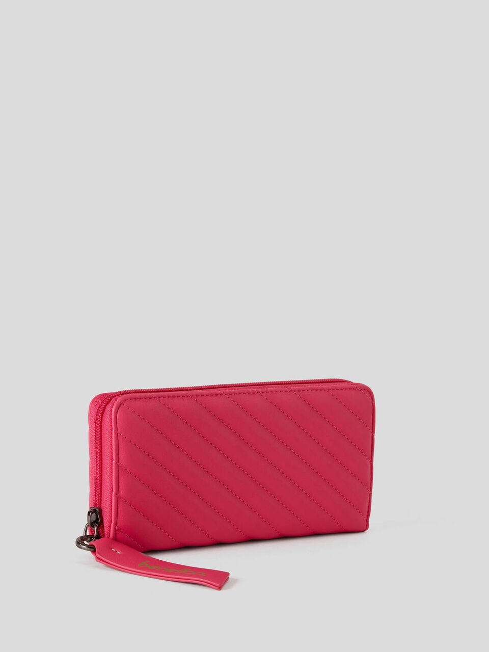 Cartera acolchada de rayas image number 2