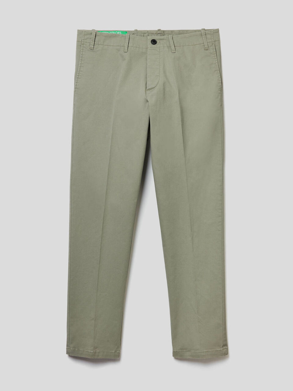 Pantalones chinos de algodón elástico image number 1