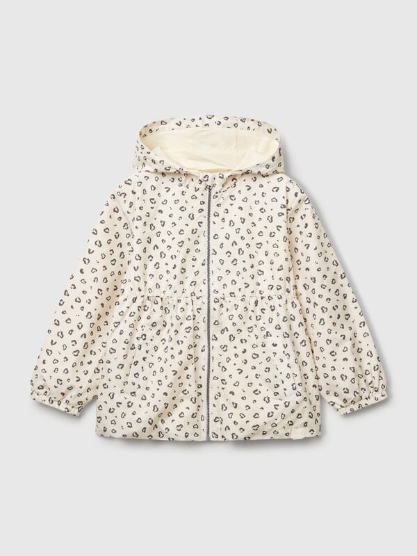 Chaqueta de nailon estampada Niña