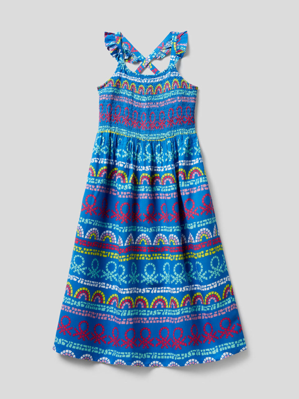 Vestido fluido con estampado image number 1