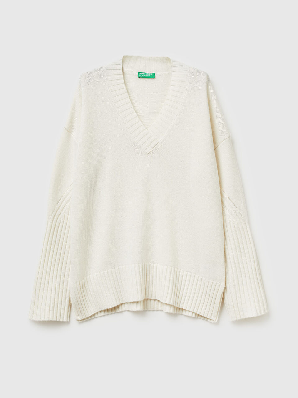 V NECK SWEATER L/S Mujer image number 1