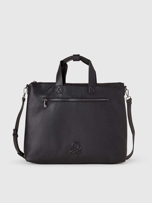 Bolso bandolera de tejido revestido Hombre