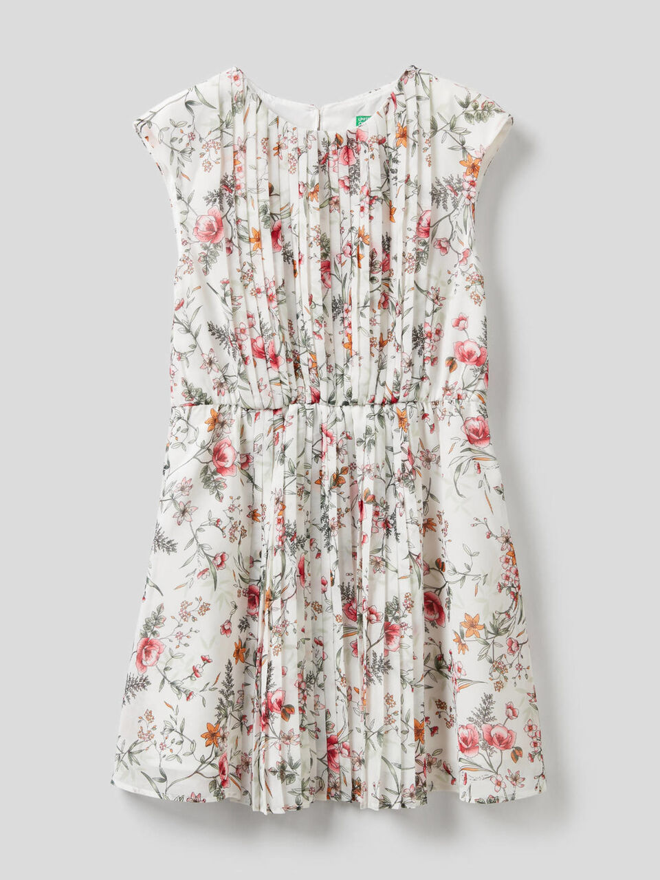 Vestido sin mangas con estampado floral image number 1