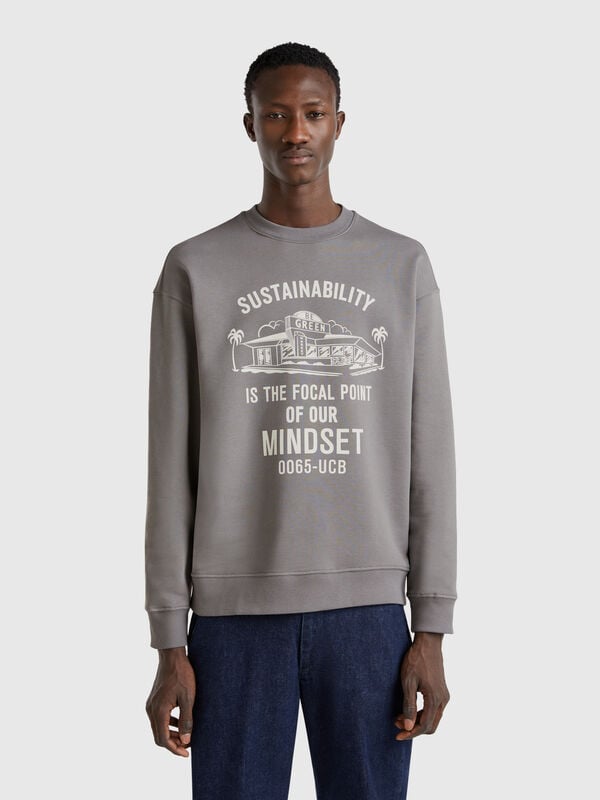Sudadera con estampado Hombre