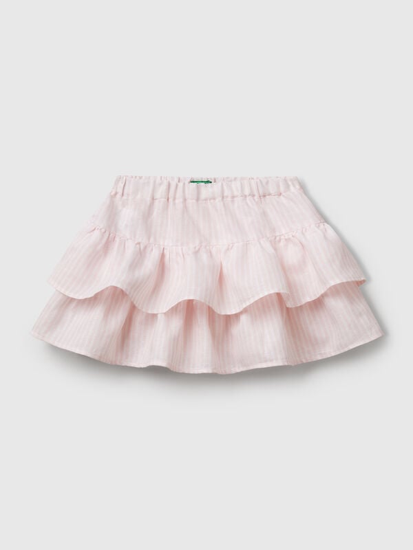 Falda de rayas con volantes Niña