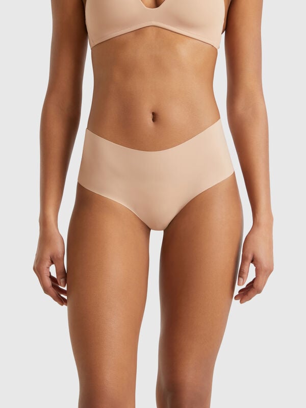 Culotte elástico con encaje Mujer