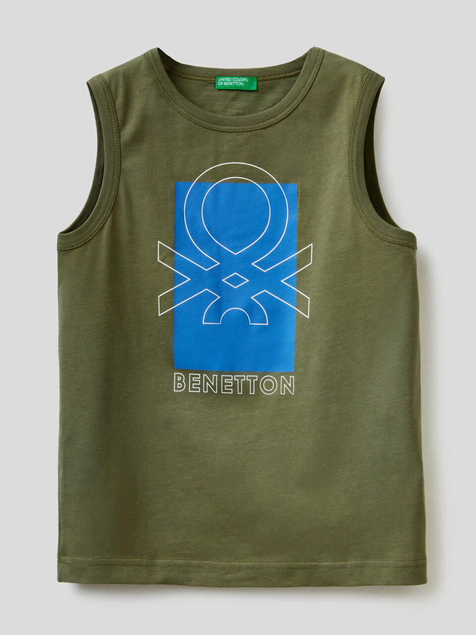 Camiseta sin mangas con estampado de logotipo image number 1