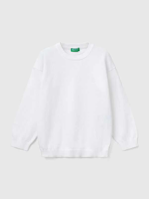 Jersey de algodón puro con logotipo Niño