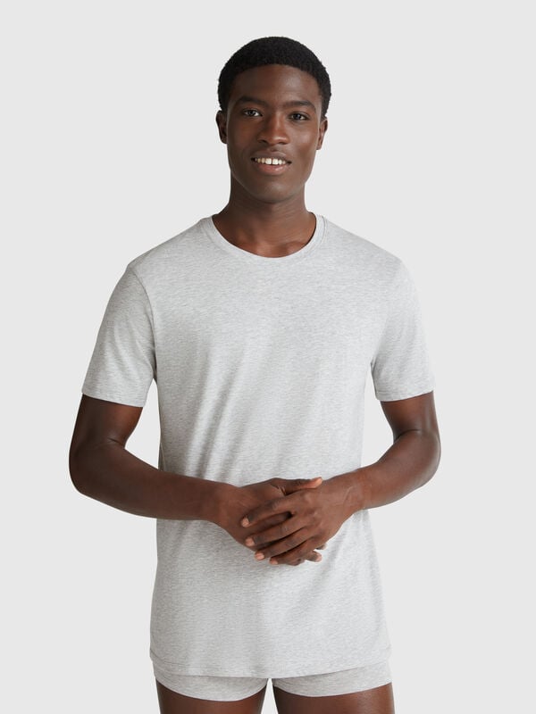 Camiseta de algodón de fibra larga Hombre