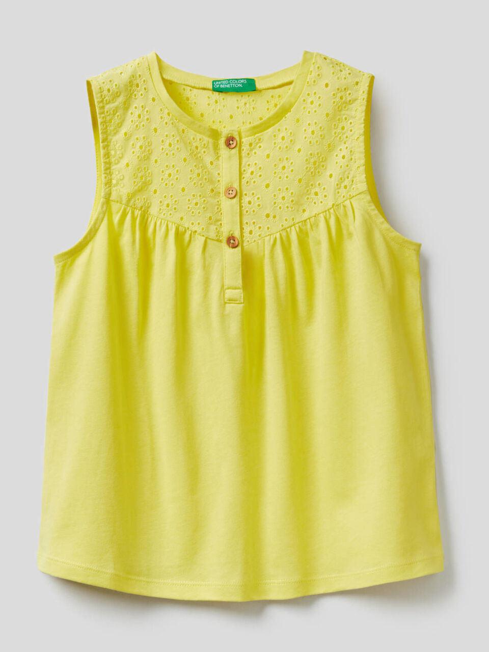Blusa sin mangas de 100% algodón image number null