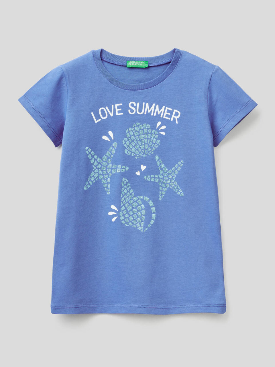 Camiseta con estampado de glitter image number 1
