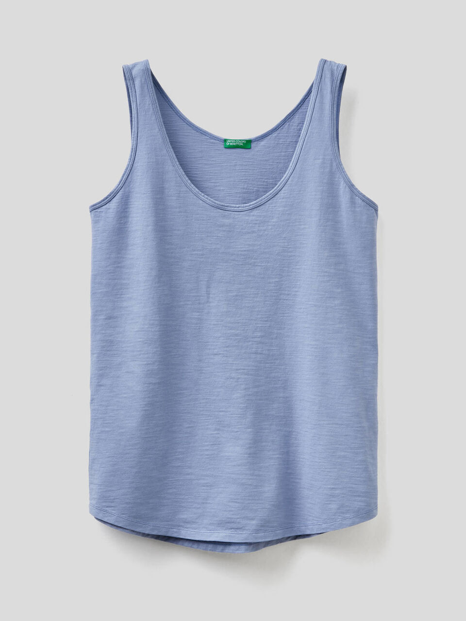 Camiseta de tirantes de 100 % algodón con bajo redondeado image number 1