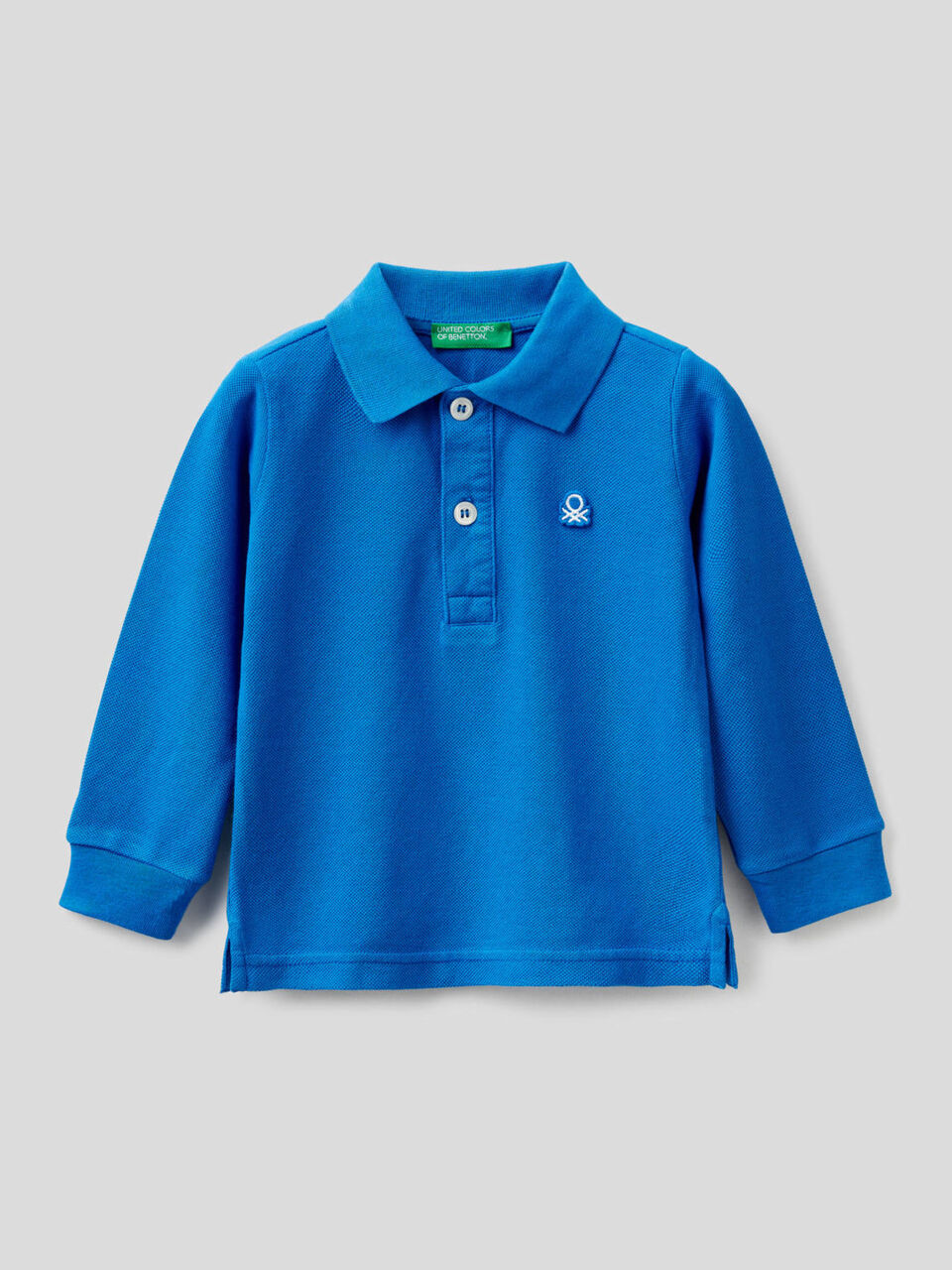 Polo de manga larga de algodón orgánico image number 1