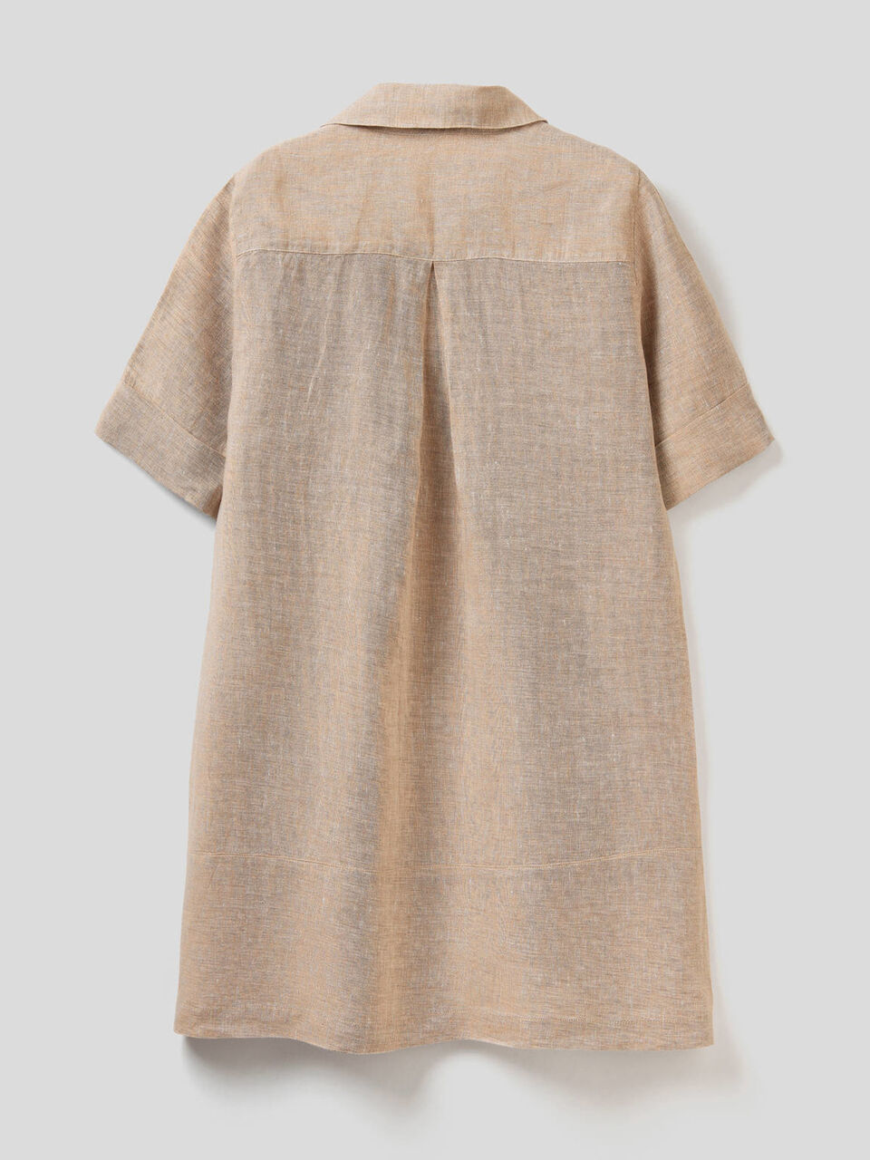 Vestido corto de 100% lino image number null